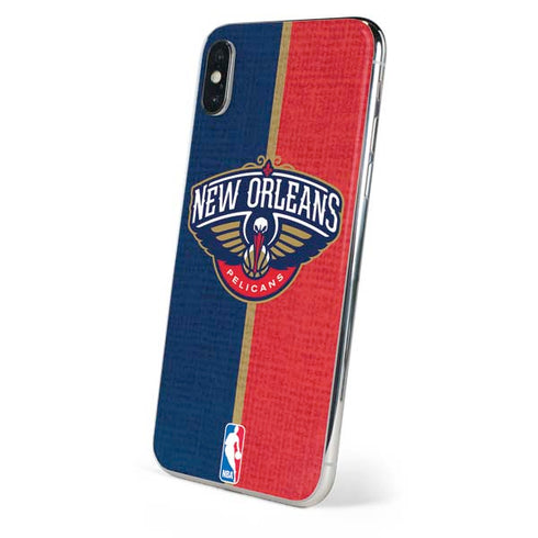 NBA New Orleans Pelicans Canvas iPhone XS Skin