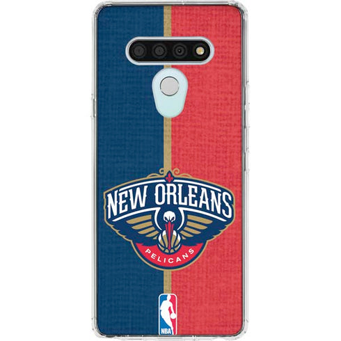 NBA New Orleans Pelicans Canvas LG Stylo 6 Clear Case