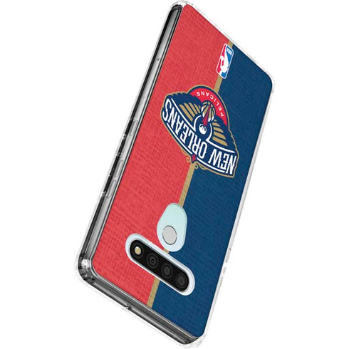 NBA New Orleans Pelicans Canvas LG Stylo 6 Clear Case