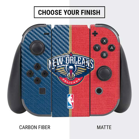 NBA New Orleans Pelicans Canvas Nintendo Switch Bundle Skin