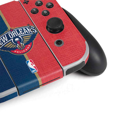 NBA New Orleans Pelicans Canvas Nintendo Switch OLED (2021) Skin