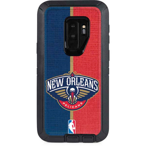 NBA New Orleans Pelicans Canvas Otterbox Defender Galaxy Skin