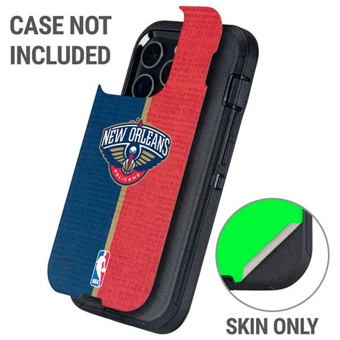 NBA New Orleans Pelicans Canvas Otterbox Defender iPhone Skin