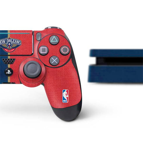 NBA New Orleans Pelicans Canvas PS4 Slim Bundle Skin
