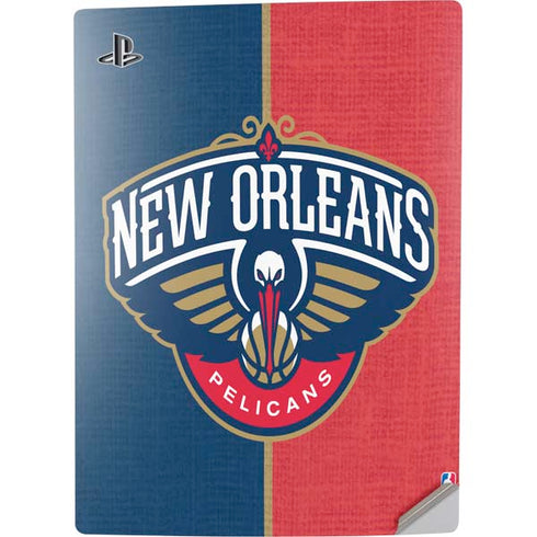 NBA New Orleans Pelicans Canvas PS5 Digital Edition Console Skin