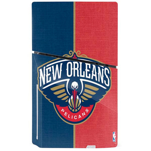 NBA New Orleans Pelicans Canvas PS5 Slim Disk Console Skin