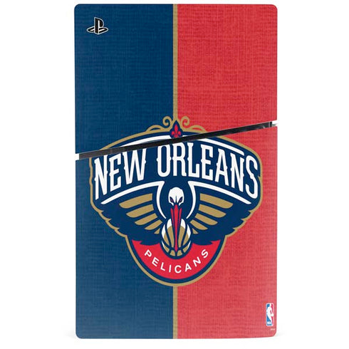 NBA New Orleans Pelicans Canvas PS5 Slim Digital Edition Console Skin