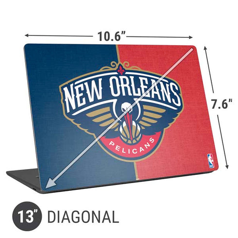 NBA New Orleans Pelicans Canvas Universal Laptop 13in (10.6 x 7.6in) Skin