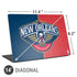 NBA New Orleans Pelicans Canvas Universal Laptop 14in (11.4 x 8.2in) Skin
