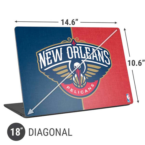 NBA New Orleans Pelicans Canvas Universal Laptop 18in (14.6 x 10.6in) Skin