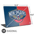 NBA New Orleans Pelicans Canvas Universal Laptop 18in (14.6 x 10.6in) Skin