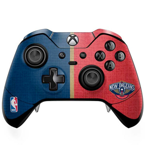 NBA New Orleans Pelicans Canvas Xbox One Elite Controller Skin