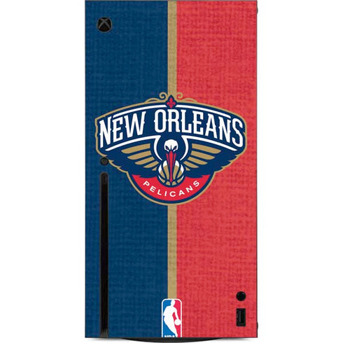 NBA New Orleans Pelicans Canvas Xbox Series X Console Skin