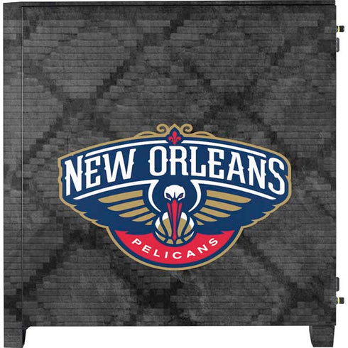 NBA New Orleans Pelicans Dark Rust Corsair 4000D Tempered Glass Mid-Tower ATX Case Skin