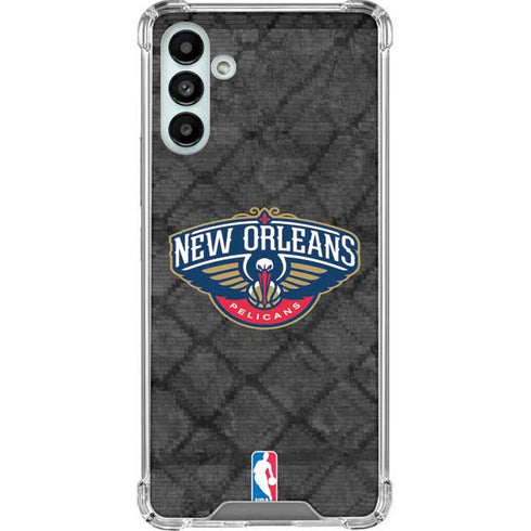 NBA New Orleans Pelicans Dark Rust Galaxy A13 5G Clear Case