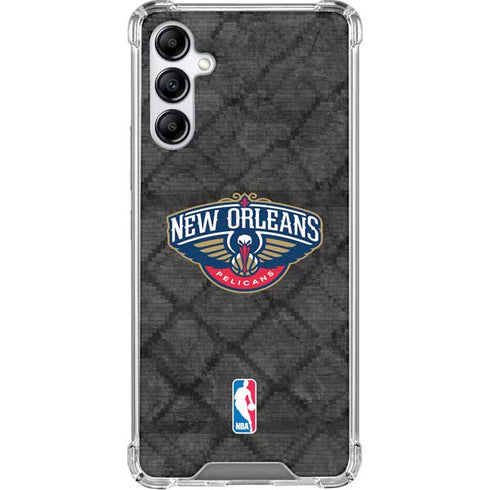 NBA New Orleans Pelicans Dark Rust Galaxy A15 5G Clear Case