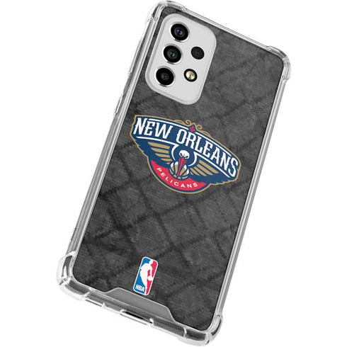 NBA New Orleans Pelicans Dark Rust Galaxy A53 5G Clear Case