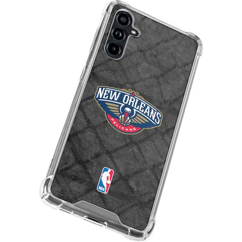 NBA New Orleans Pelicans Dark Rust Galaxy A54 5G Clear Case