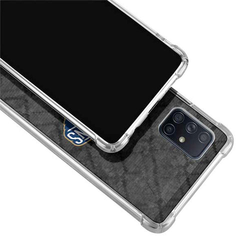 NBA New Orleans Pelicans Dark Rust Galaxy A71 5G Clear Case
