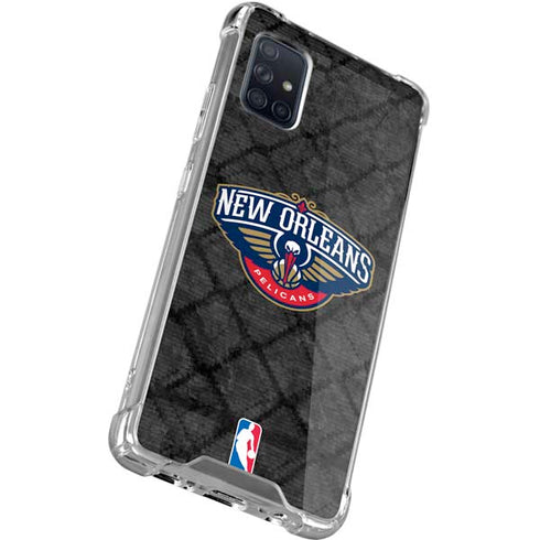 NBA New Orleans Pelicans Dark Rust Galaxy A71 5G Clear Case