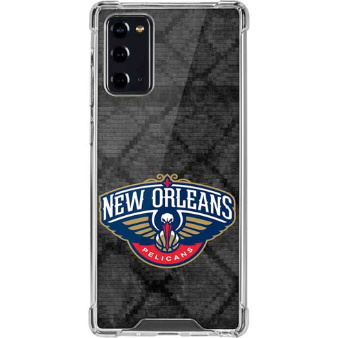 NBA New Orleans Pelicans Dark Rust Galaxy Note20 5G Clear Case