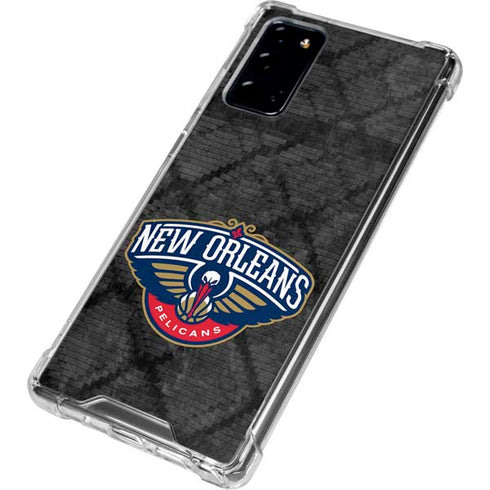 NBA New Orleans Pelicans Dark Rust Galaxy Note20 5G Clear Case
