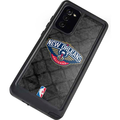 NBA New Orleans Pelicans Dark Rust Galaxy Note20 5G Waterproof Case