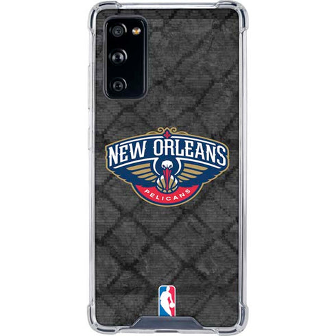 NBA New Orleans Pelicans Dark Rust Galaxy S20 FE Clear Case