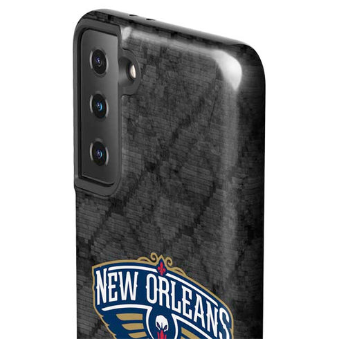 NBA New Orleans Pelicans Dark Rust Galaxy S21 Plus 5G Pro Case