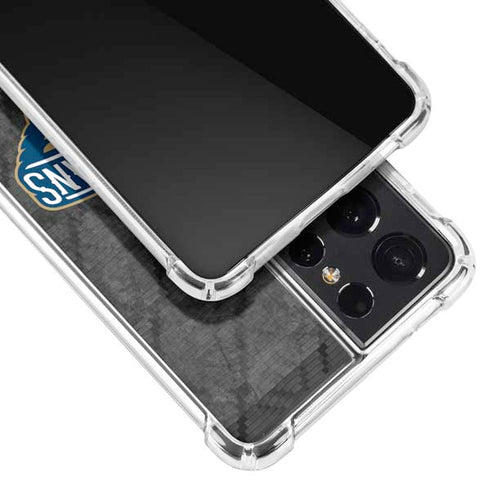 NBA New Orleans Pelicans Dark Rust Galaxy S21 Ultra 5G Clear Case