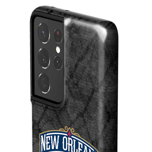 NBA New Orleans Pelicans Dark Rust Galaxy S21 Ultra 5G Pro Case