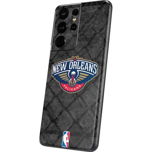NBA New Orleans Pelicans Dark Rust Galaxy S21 Ultra 5G Skin