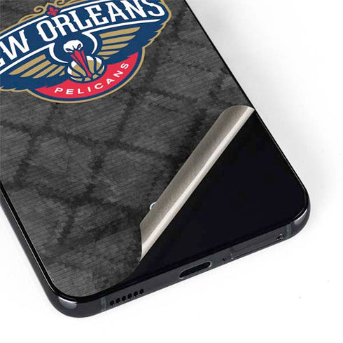NBA New Orleans Pelicans Dark Rust Galaxy S22 Plus Skin
