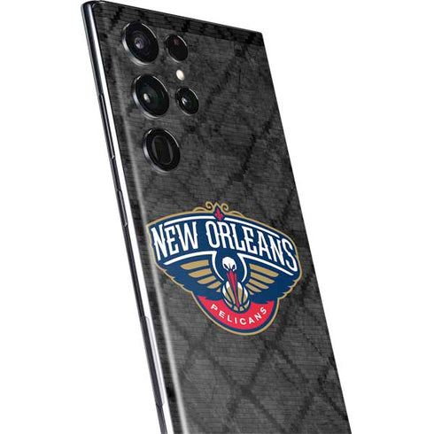 NBA New Orleans Pelicans Dark Rust Galaxy S22 Ultra Skin