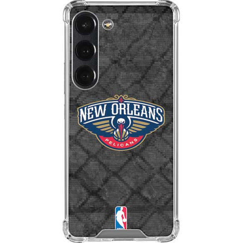NBA New Orleans Pelicans Dark Rust Galaxy S23 Clear Case