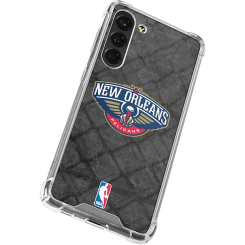 NBA New Orleans Pelicans Dark Rust Galaxy S23 Plus Clear Case