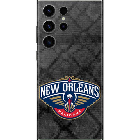 NBA New Orleans Pelicans Dark Rust Galaxy S23 Ultra Skin