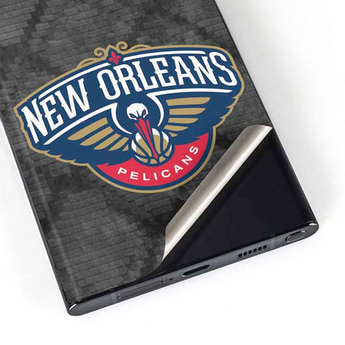 NBA New Orleans Pelicans Dark Rust Galaxy S23 Ultra Skin