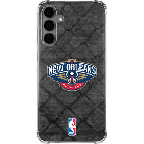 NBA New Orleans Pelicans Dark Rust Galaxy S24 Plus Clear Case