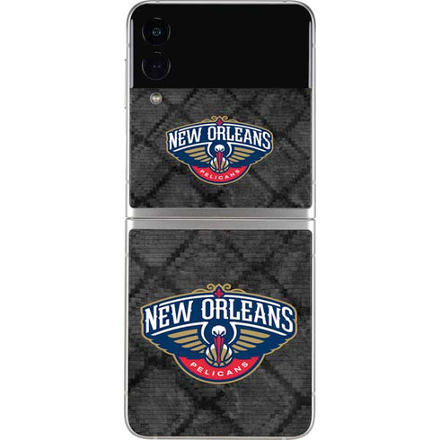 NBA New Orleans Pelicans Dark Rust Galaxy Z Flip3 5G Skin