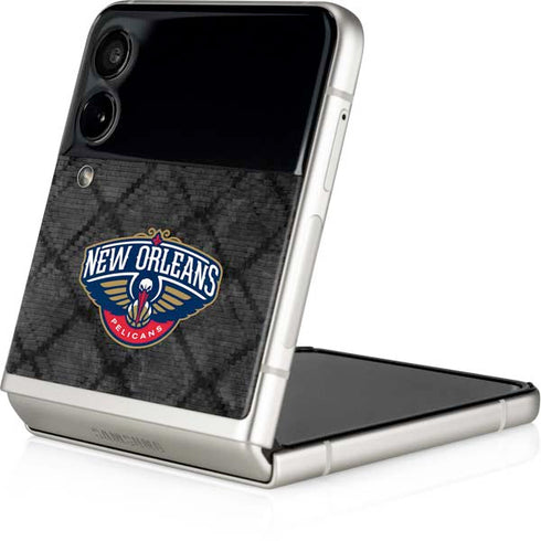 NBA New Orleans Pelicans Dark Rust Galaxy Z Flip3 5G Skin