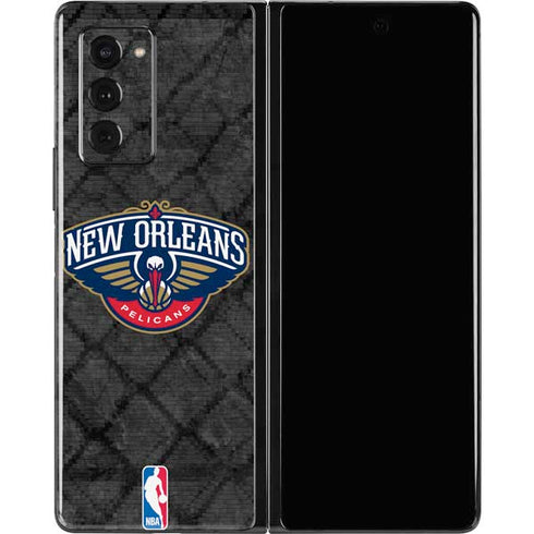 NBA New Orleans Pelicans Dark Rust Galaxy Z Fold2 5G Skin