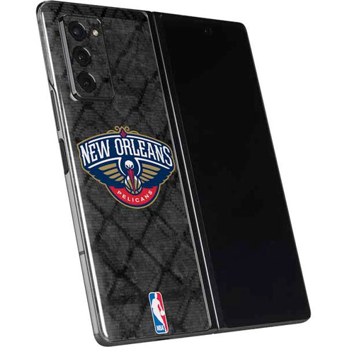 NBA New Orleans Pelicans Dark Rust Galaxy Z Fold2 5G Skin