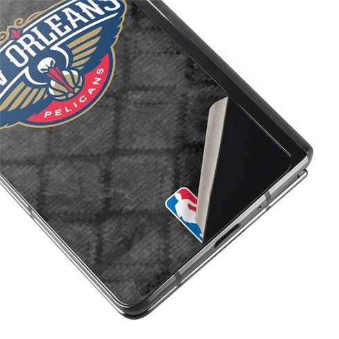 NBA New Orleans Pelicans Dark Rust Galaxy Z Fold2 5G Skin