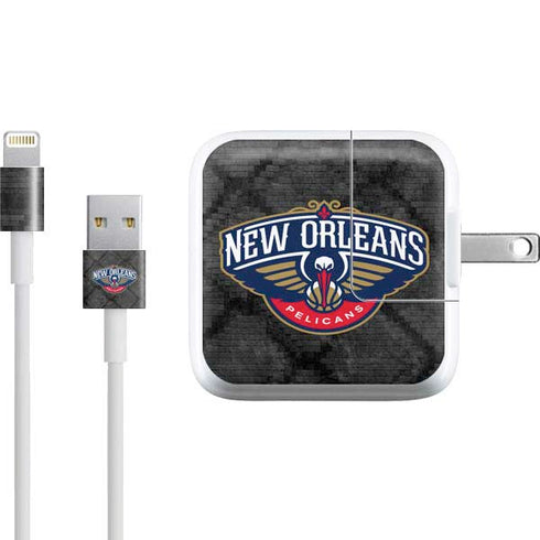 NBA New Orleans Pelicans Dark Rust iPad Charger (10W USB) Skin