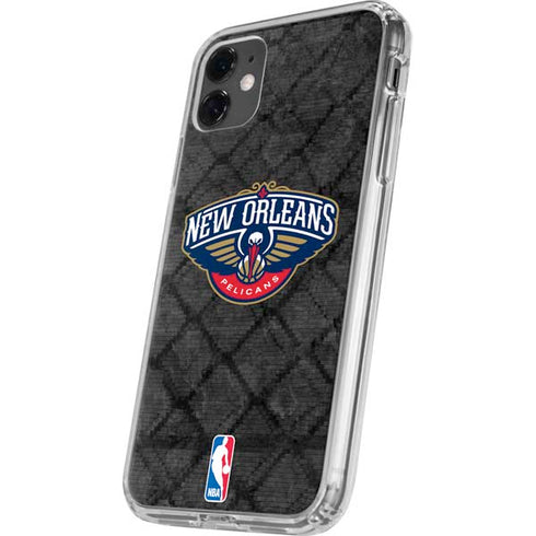 NBA New Orleans Pelicans Dark Rust iPhone 11 Clear Case