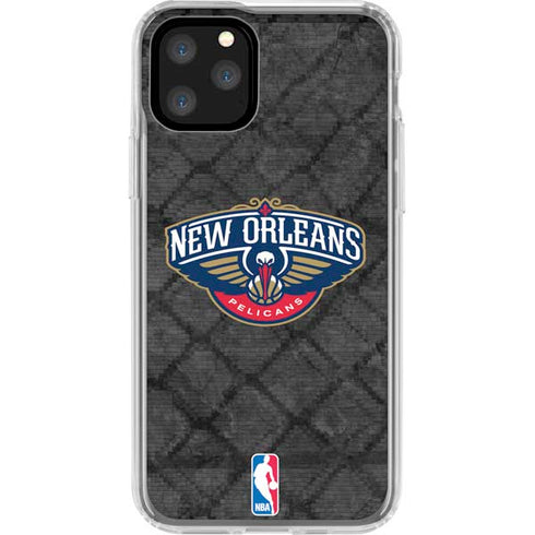 NBA New Orleans Pelicans Dark Rust iPhone 11 Pro Clear Case