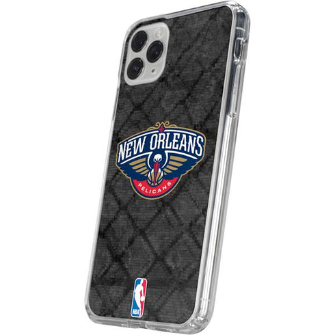 NBA New Orleans Pelicans Dark Rust iPhone 11 Pro Clear Case