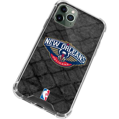 NBA New Orleans Pelicans Dark Rust iPhone 11 Pro Max Clear Case