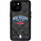 NBA New Orleans Pelicans Dark Rust iPhone 13 Mini Waterproof Case